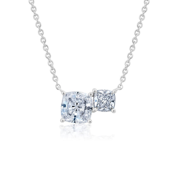 Cushion Cut 16''Extending Necklace - CRISLU