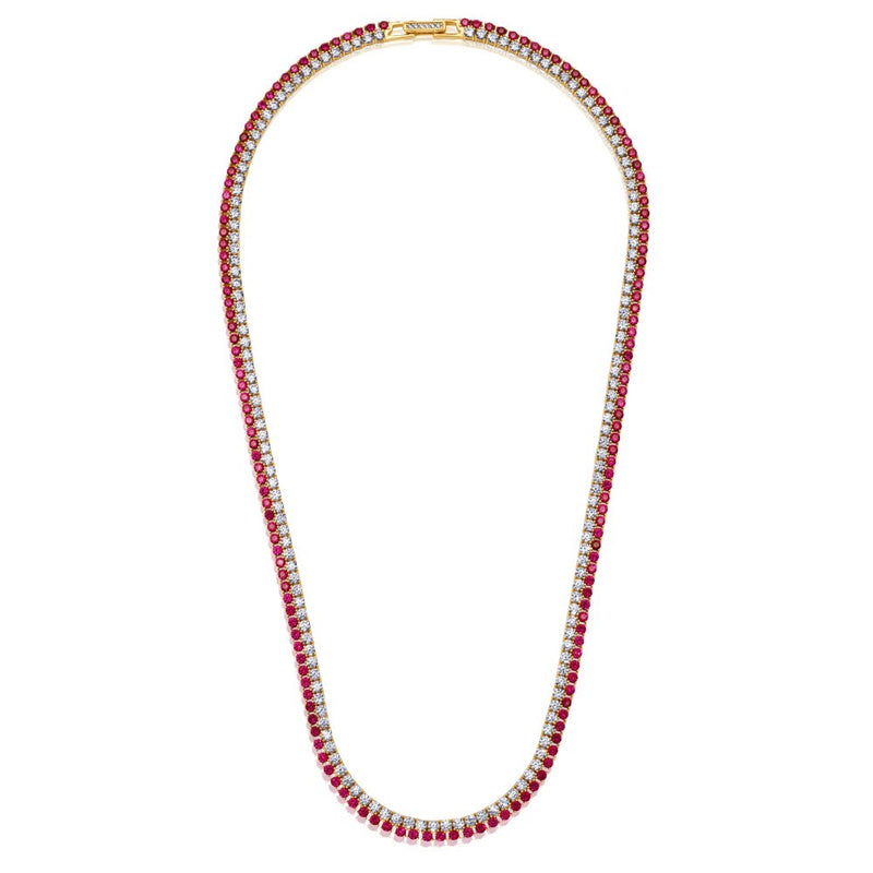 Mens ruby outlet tennis chain