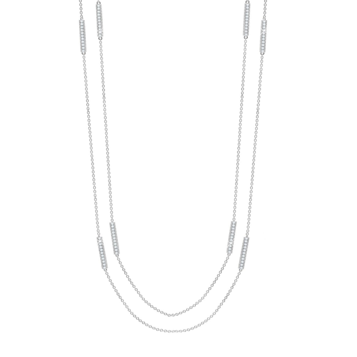 Glow DBY Necklace Finished in Pure Platinum - CRISLU