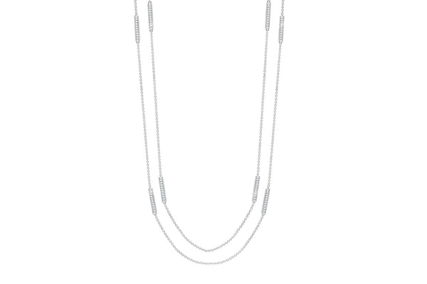 Glow DBY Necklace Finished in Pure Platinum - CRISLU