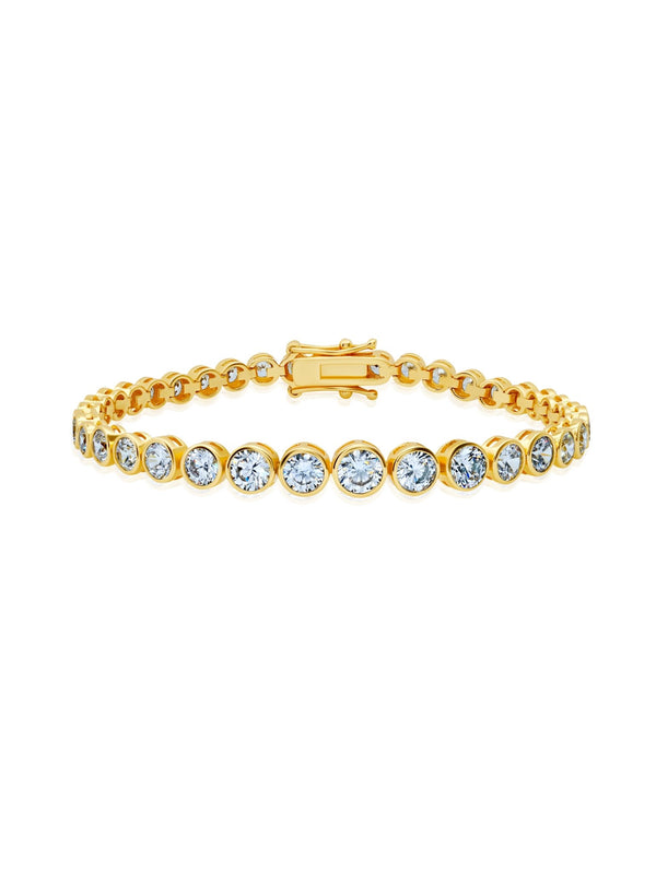 Graduated Bezel Set 7'' Tennis Bracelet - CRISLU