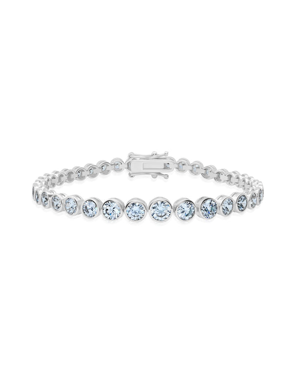 Graduated Bezel Set 7'' Tennis Bracelet - CRISLU