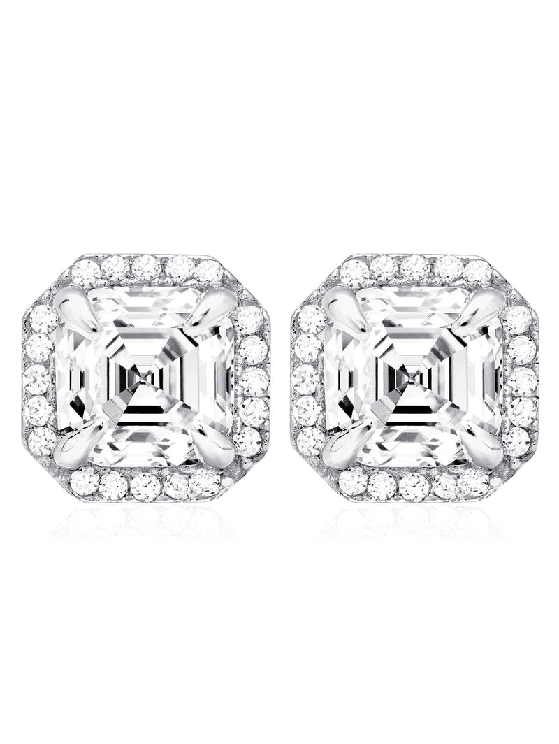 Heirloom Stud Earrings Finished in Pure Platinum - CRISLU