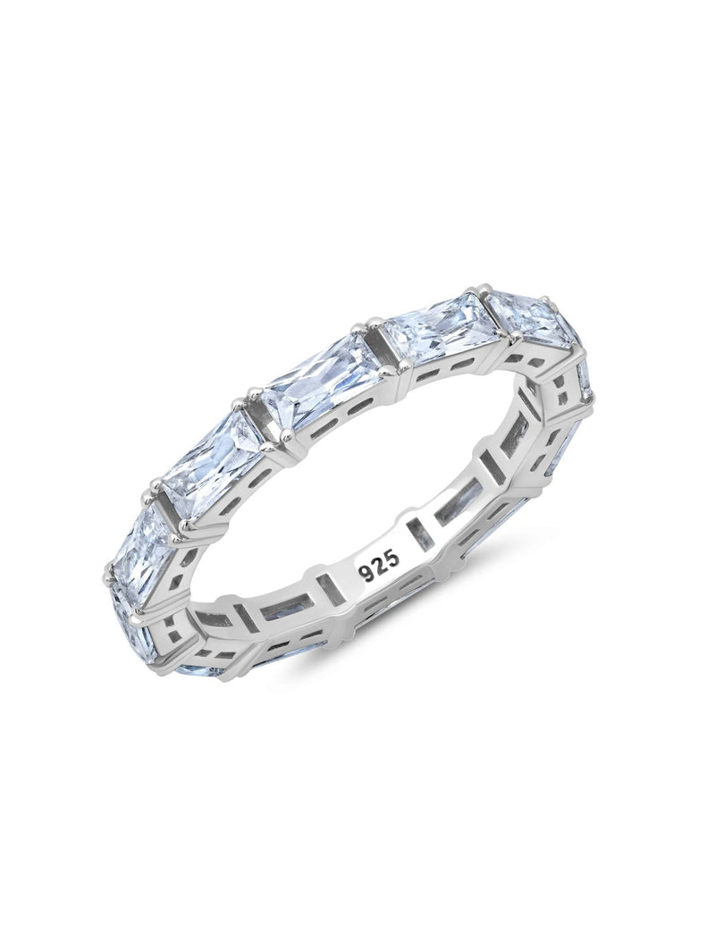 Horizontal Baguette Eternity Band Ring - CRISLU