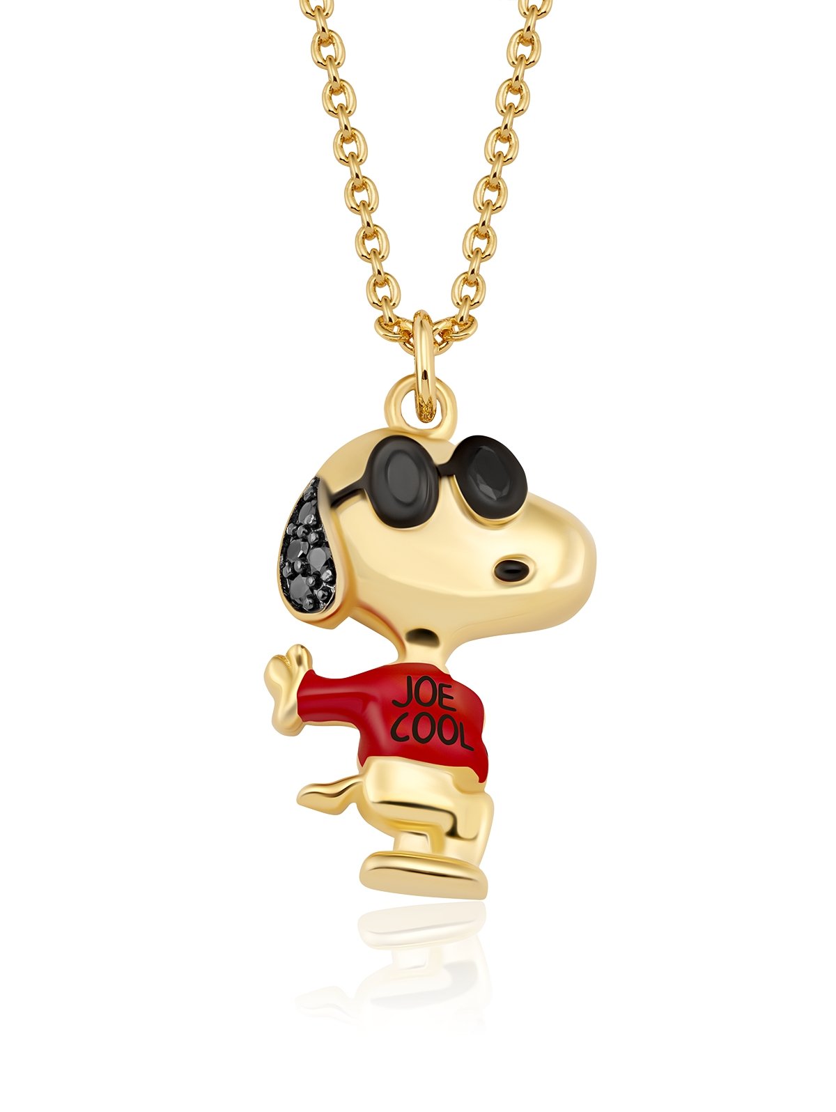 Joe Cool Brass Necklace Finished in 18kt Yellow Gold - CRISLU