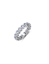 Lg Bezel Eternity Band Finished in Pure Platinum - CRISLU