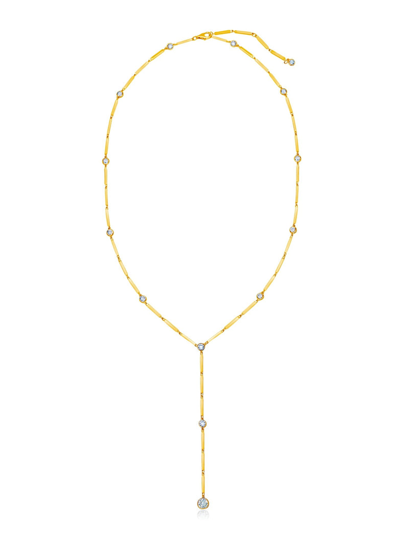 Liquid Style Station "Y" Necklace - CRISLU