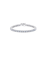 Mens Brilliant Cut Tennis Bracelet Finished in Pure Platinum - CRISLU