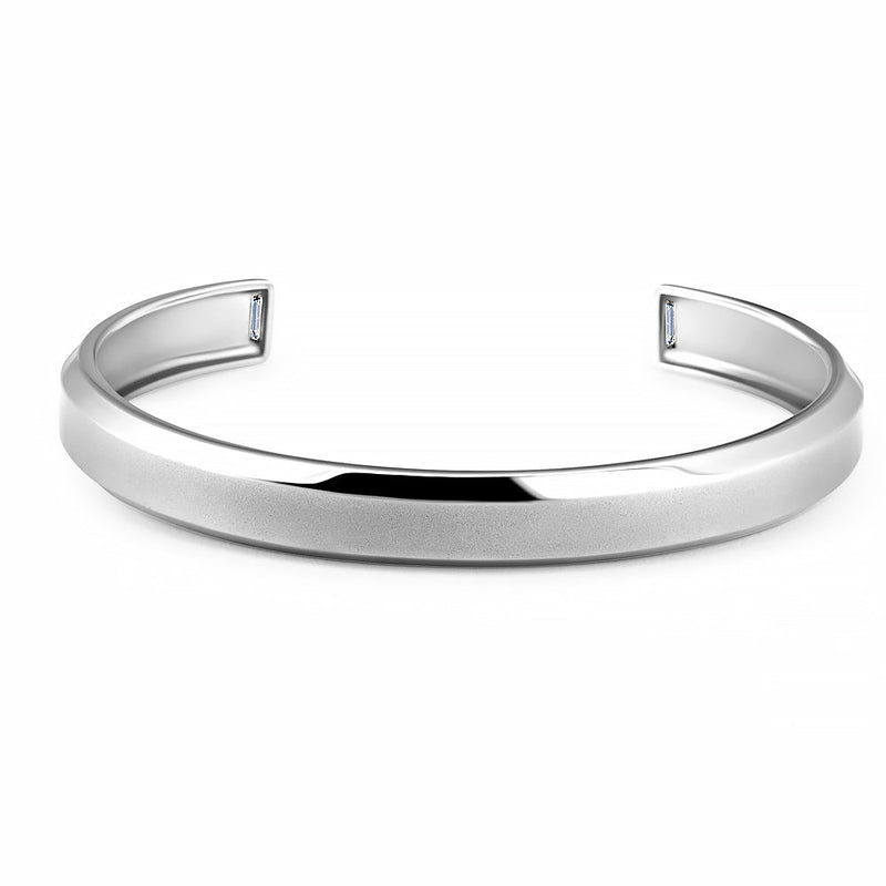Men's Silver Cuff Thin Bracelet for Men Man Cuff -  Canada