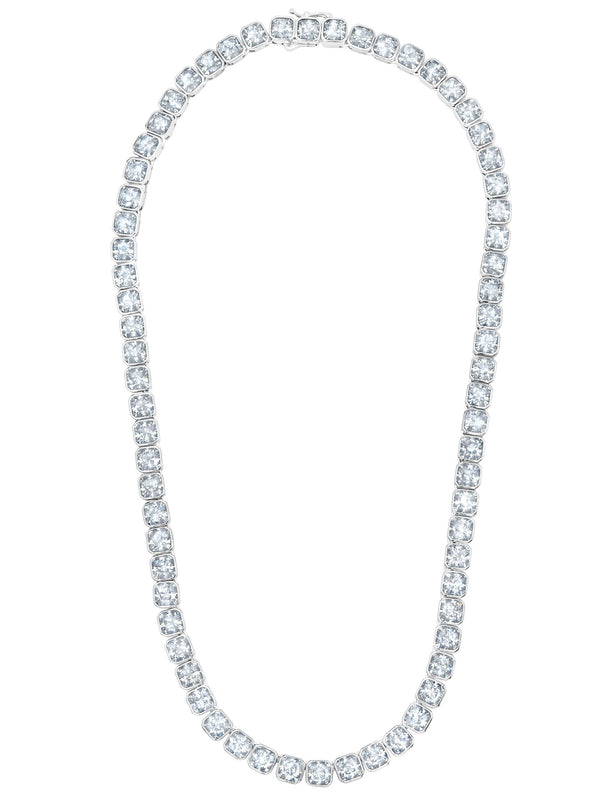 Opulence Tennis Necklace Finished in Pure Platinum - CRISLU