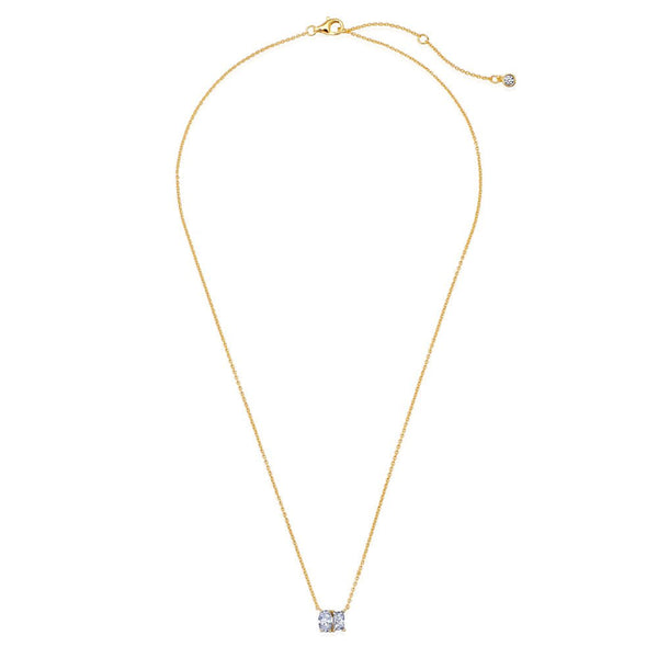 Oval And Baguette 16''Extending Necklace - CRISLU