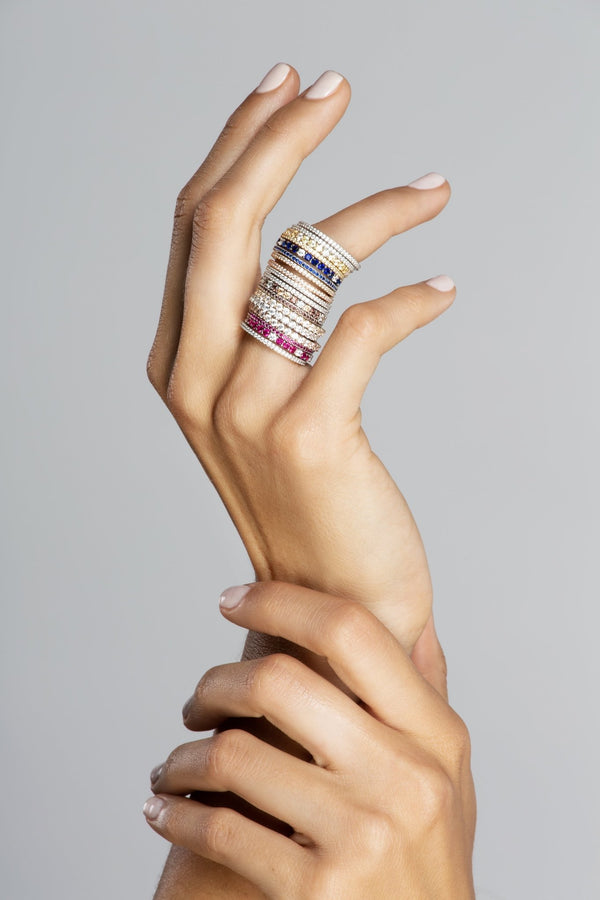 Pink and Clear Stunning Stacks Set - CRISLU