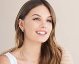 Princess Hoop Earrings Finished in Pure Platinum - CRISLU