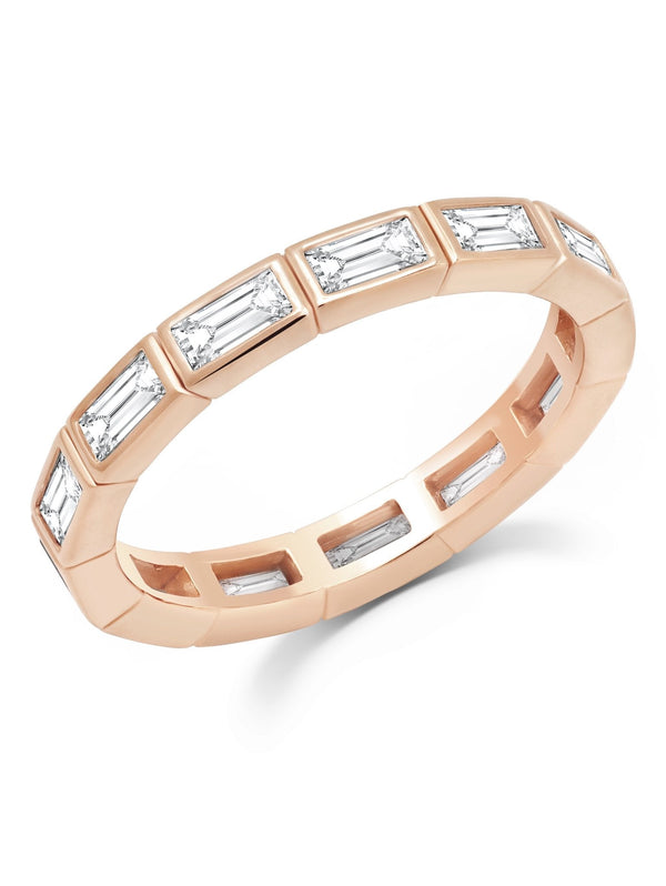 Prism II Eternity Band Finished in 18kt Rose Gold - CRISLU