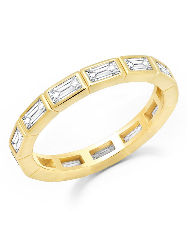 Prism II Eternity Band Finished in 18kt Yellow Gold - CRISLU