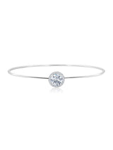 Round Solitaire Bangle - CRISLU