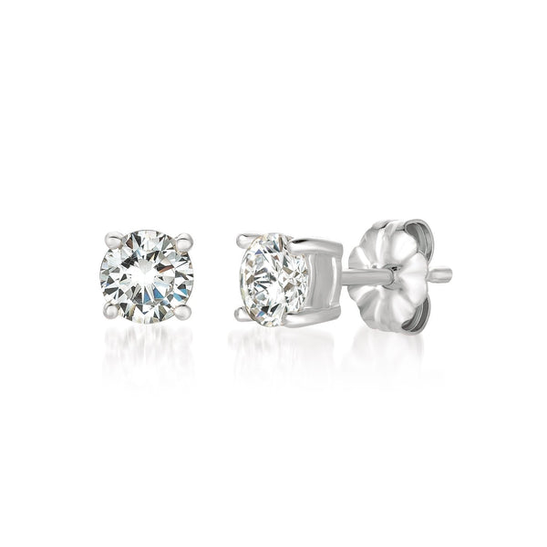 Pure platinum stud earrings deals
