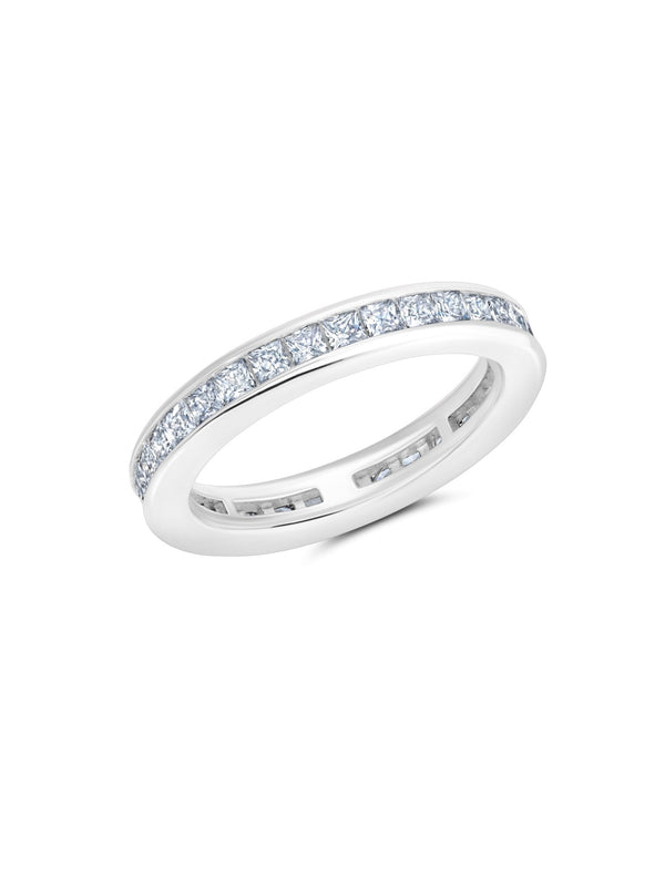 Square Princess Cut Channel Set Ring - CRISLU