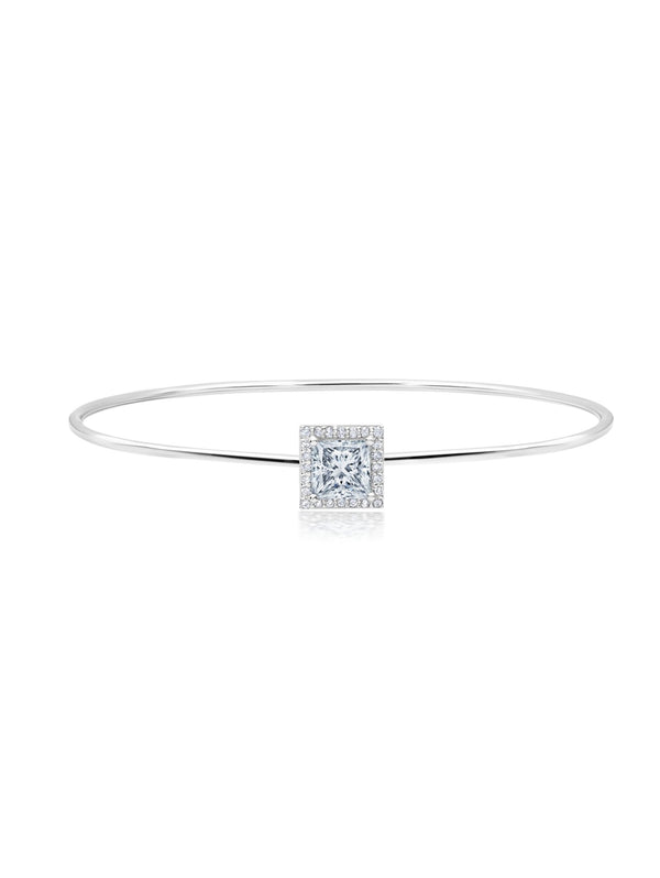 Square Solitaire Bangle - CRISLU