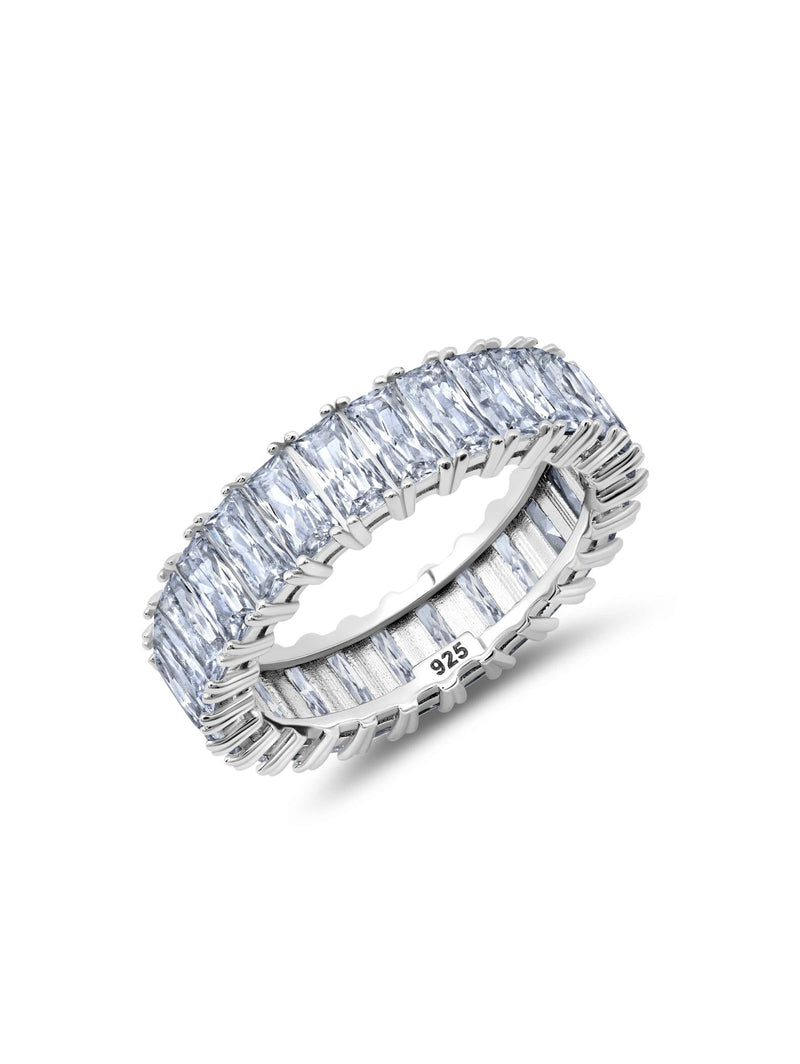 Vertical Baguette Eternity Band Ring - CRISLU